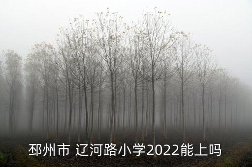 邳州市 遼河路小學2022能上嗎