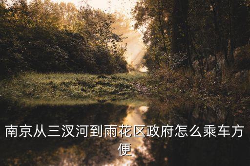 南京從三汊河到雨花區(qū)政府怎么乘車方便