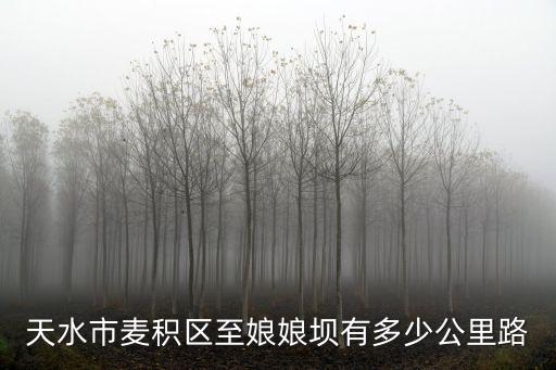 天水市麥積區至娘娘壩有多少公里路