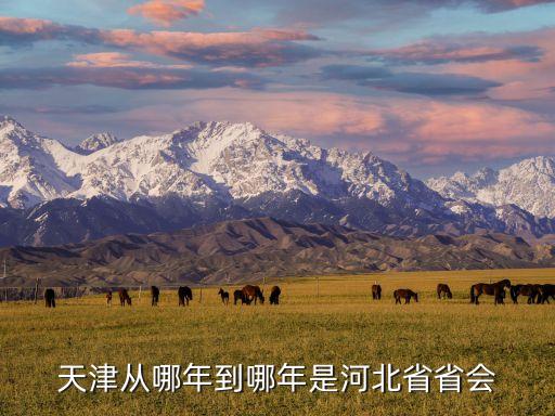 天津省會,天津曾經(jīng)是河北省省會嗎?
