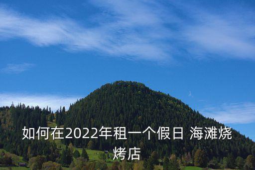 如何在2022年租一個假日 海灘燒烤店