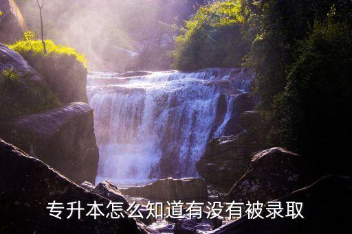 專升本怎么知道有沒有被錄取