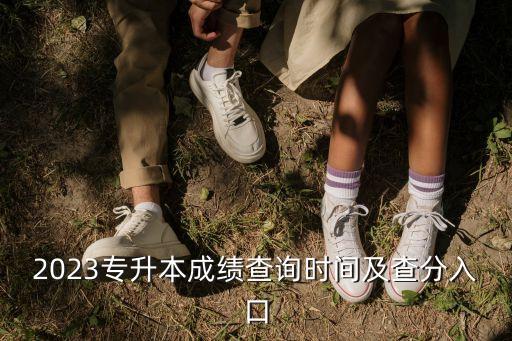 2023專升本成績查詢時間及查分入口