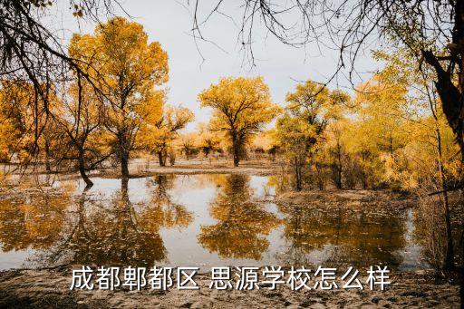 思源學校,成都郫都區思源學校怎么樣好?