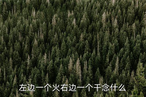 一個火一個商,火一個由念什么?