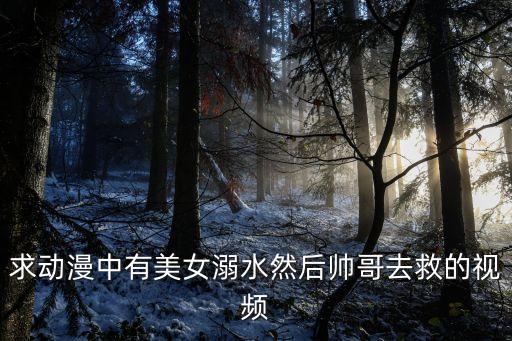 求動漫中有美女溺水然后帥哥去救的視頻