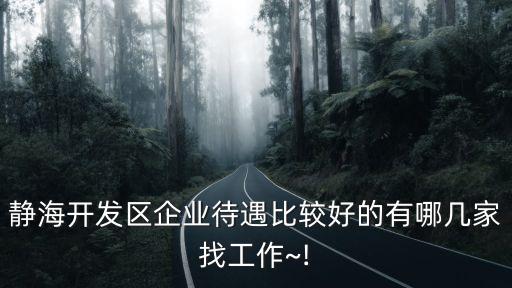 靜海開發區企業待遇比較好的有哪幾家找工作~!
