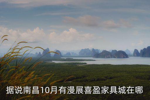 據說南昌10月有漫展喜盈家具城在哪