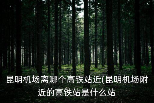 昆明機場離哪個高鐵站近(昆明機場附近的高鐵站是什么站