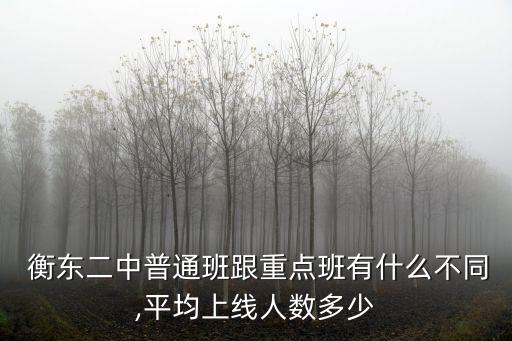  衡東二中普通班跟重點班有什么不同,平均上線人數(shù)多少