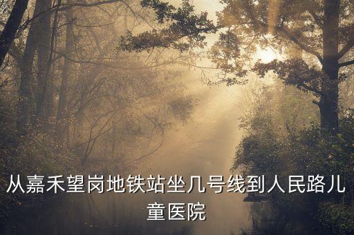 從嘉禾望崗地鐵站坐幾號線到人民路兒童醫院