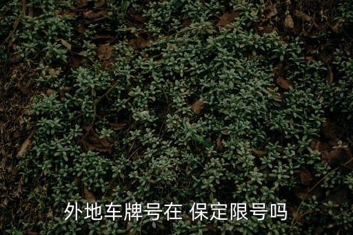 保定限號嗎,河北保定市限號嗎?限號。