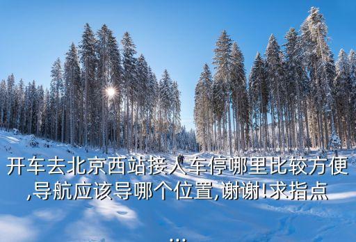 開車去北京西站接人車停哪里比較方便,導航應該導哪個位置,謝謝!求指點...