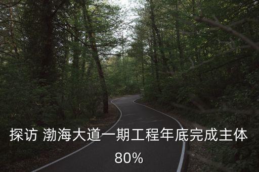 渤海大道,開辟新快速通道渤海大道一期工程交通局上下齊心啃硬骨頭
