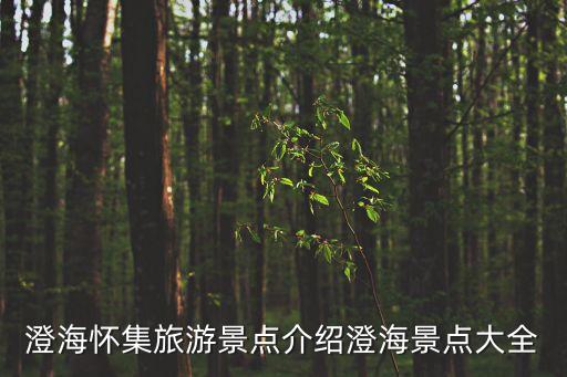 澄海懷集旅游景點介紹澄海景點大全