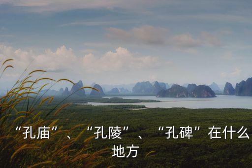 孔府在哪個城市,孔子的故鄉有哪些