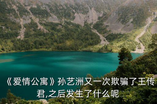 愛情公寓王傳君,王傳君為何會被稱回踩愛情公寓