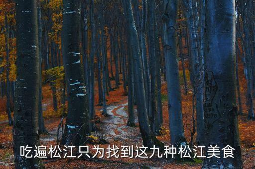 吃遍松江只為找到這九種松江美食
