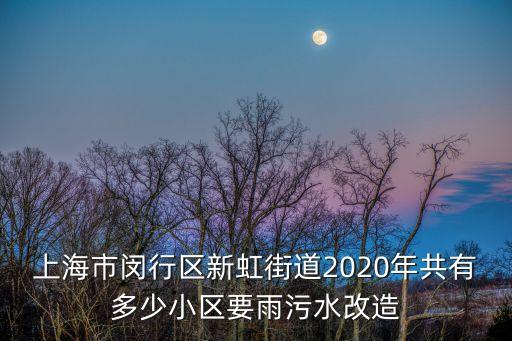 上海市閔行區(qū)新虹街道2020年共有多少小區(qū)要雨污水改造
