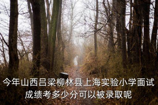 今年山西呂梁柳林縣上海實驗小學面試成績考多少分可以被錄取呢
