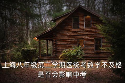 2017年上海市初二數學統考，上海八年級第二學期區統考數學不及格是否會影響中考