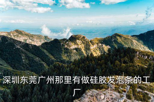 廣州發(fā)泡硅膠板橡膠廠，廣東硅膠制品廠有哪些推薦一下