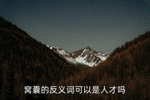 窩囊的反義詞可以是人才嗎