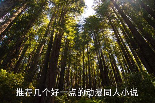 推薦幾個好一點的動漫同人小說