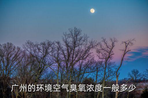廣州市空氣污染多少，廣州的環境空氣臭氧濃度一般多少