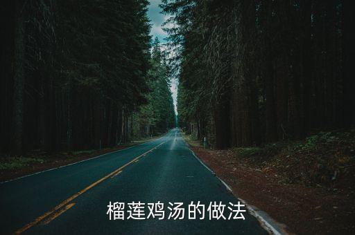 榴蓮雞湯的做法