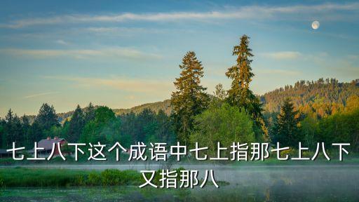 七上八下這個成語中七上指那七上八下又指那八