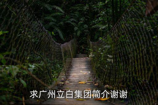 求廣州立白集團簡介謝謝