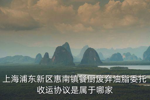 上海市餐廚廢棄油脂處理企業，上海南僑油脂有限公司地址
