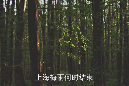 上海市梅雨，上海梅雨季節一般持續多長時間