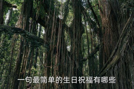 一句最簡單的生日祝福有哪些