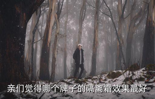 親們覺得哪個牌子的隔離霜效果最好
