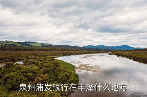 泉州浦發銀行在豐澤什么地方