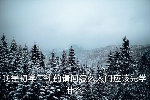 二胡初學(xué)，我是初學(xué)二胡的請(qǐng)問(wèn)怎么入門(mén)應(yīng)該先學(xué)什么