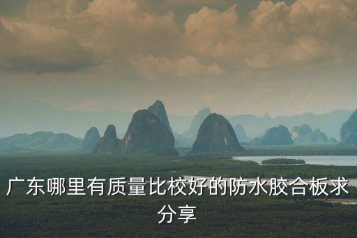 廣東哪里有質(zhì)量比校好的防水膠合板求分享