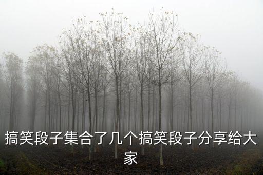 搞笑段子集合了幾個(gè)搞笑段子分享給大家