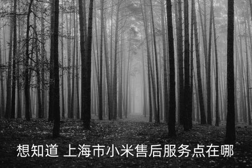 上海市小米手機售后網點分布，上海小米售后服務點在哪