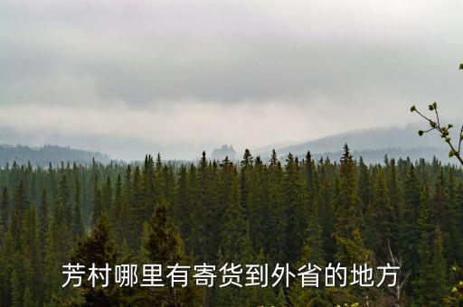 廣州芳村能夠寄快遞嗎，芳村哪里有寄貨到外省的地方