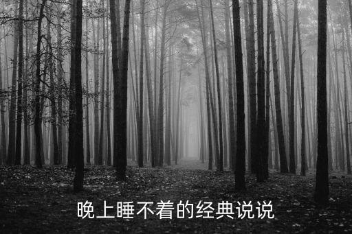 深夜失眠的經(jīng)典句子，深夜睡不著的句子