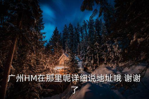 廣州HM在那里呢詳細(xì)說地址哦 謝謝了
