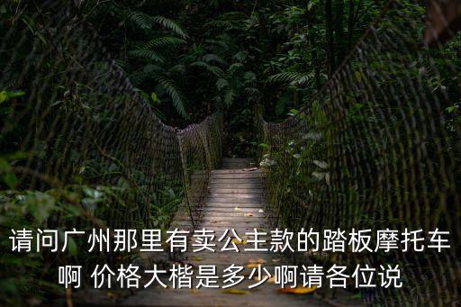 廣州輕騎豪門公主摩托車，我想問問這類型的車大約多少錢在廣州摩托車行的價格請看圖