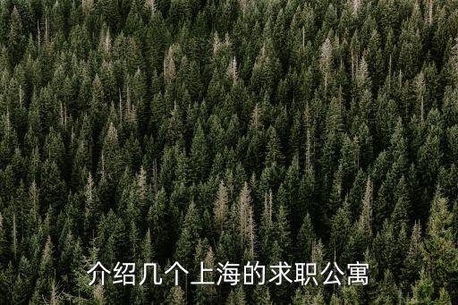 介紹幾個上海的求職公寓