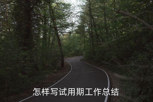 試用期個人小結，試用期工作自我總結怎么寫啊好心人幫幫忙急需
