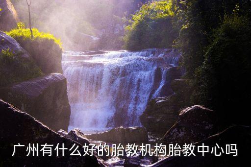 廣州有什么好的胎教機構胎教中心嗎