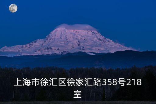上海市徐匯區徐家匯路358號218室