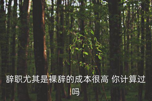 廣州裸辭資本一覽，裸辭的話存款多少離職比較好